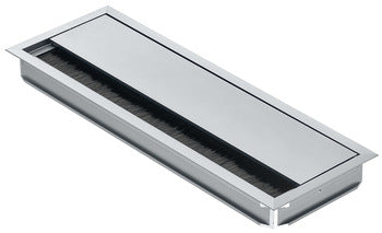 Anodized Aluminum Grommet, Rectangular with Lid and Brush