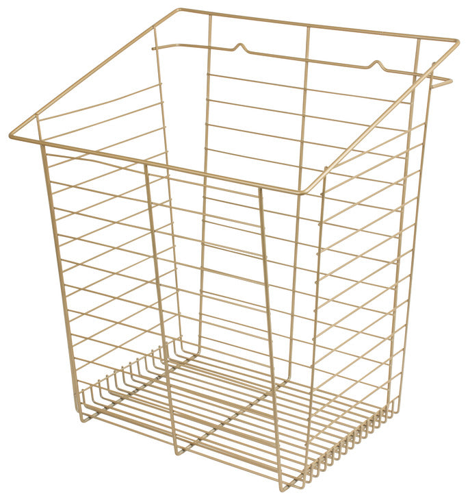 Wire Laundry Hamper, Slanted Hook-On