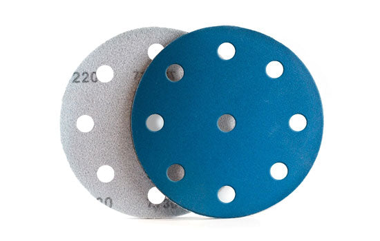 EKFT5HL-FES-220 - 5" 220 Grit Festool 8 Hole Hook & Loop Filmtek Sanding Disc - 100ea per Box