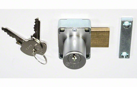100-26D78MK05 - 7/8" Dull Chrome 5 Pin Master Keyed Door Lock - Keyed Alike Key #0005