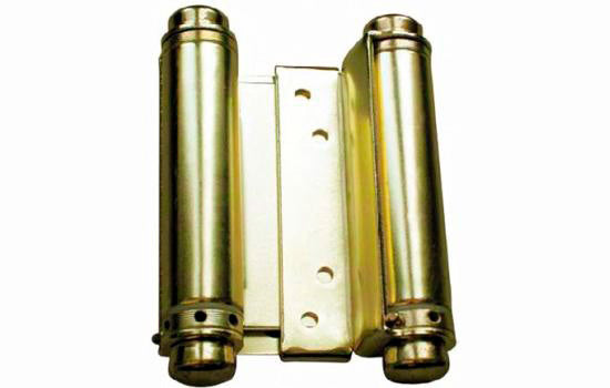 1303-4-3 - 3" Satin Brass Double Acting Spring Hinge