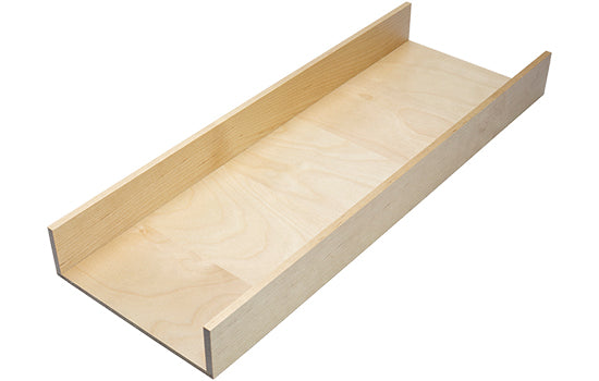 2505300372 - 6"W x 16-11/16"D Birch Wood Multi-Function Drawer Insert for StraightLine Drawer Organizer System