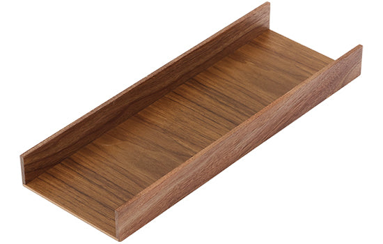 2505300373 - 6"W x 16-11/16"D Walnut Wood Multi-Function Drawer Insert for StraightLine Drawer Organizer System