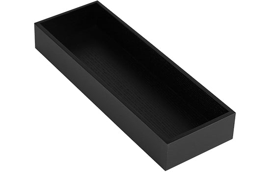 2505310368 - 11-13/16"W x 4-1/8"D Black Ash Wood Small Drawer Box for StraightLine Drawer Organizer System