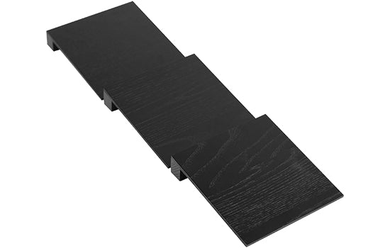 2505330368 - 5-3/8"W x 16-11/16"D Black Ash Wood 3-Piece Slanted Spice Insert for StraightLine Drawer Organizer System