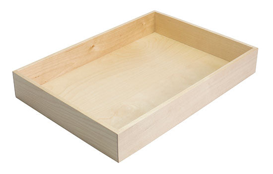 2505400372 - 11-13/16"W x 8-5/16"D Birch Wood Large Drawer Box for StraightLine Drawer Organizer System