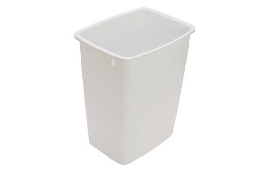2505539010 - White 52QT Waste Container Only