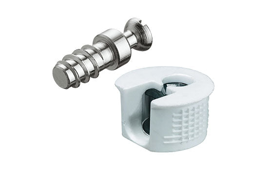 263.56.000 - 19mm White Rafix SE Housing Without Ridge and 7x8mm Zinc Bolt for 5mm Hole