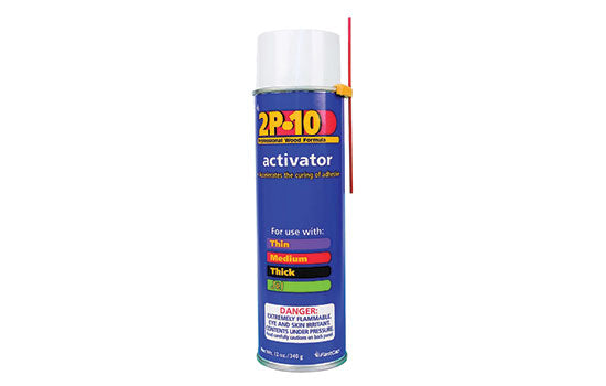 2P-10-SOLOACT - 12 oz Clear Instant Wood Glue Aerosol Activator