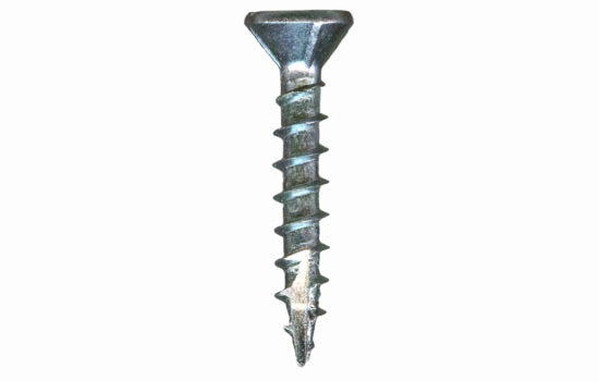 2SQ1188 - #8 x 1-1/8" Flat-nibbed Head Square Zinc Type 17 Coarse Screw for Assembly Applications (13360) - 10M per Box