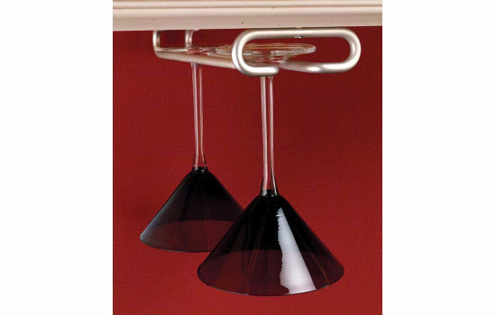 3150-16SN - 16" Satin Nickel Under Cabinet Stemware Rack