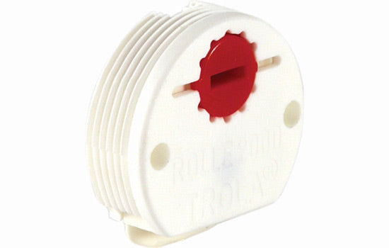404.20.737 - White Adjustable Lower Roller Guide Spindle for Hafele 404 Series Track