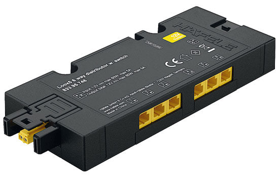 833.95.748 - 12 Volt 6-Way Distribution Block With Switching Function