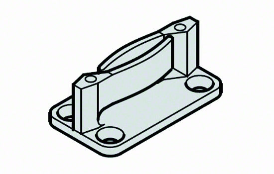 940.40.031 - 10mm Black 940 Series Plastic Floor Guide for Sliding Doors