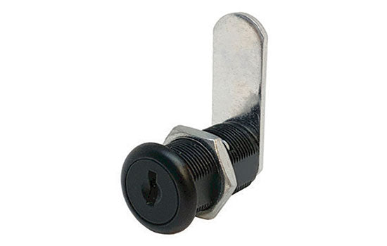 953-US19-C390A - 1-3/16" Black Disc Tumbler Cam Lock for 7/8" Material - Keyed Alike Key C390A