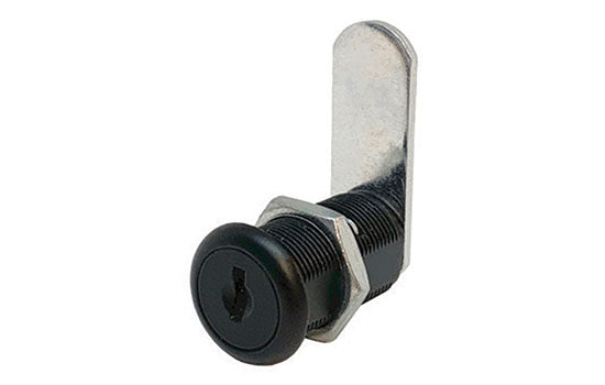 953-US19-MK-D302 - 1-3/16" Black Disc Tumbler Cam Lock for 7/8" Material - Keyed Alike Key D302