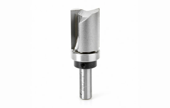 AM45468 - 2 Flute 1-1/8" Diameter x 1/2" Shank Plunge Router Bit with Ball Bearing