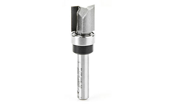 AM45487 - 2 Flute 1/2" Diameter x 1/4" Shank Plunge Router Bit with Ball Bearings