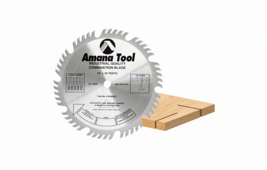 AM610504 - 10" 50 Tooth 4 ATB & 1 Raker Ripping & Cross-cut Blade for Natural Wood