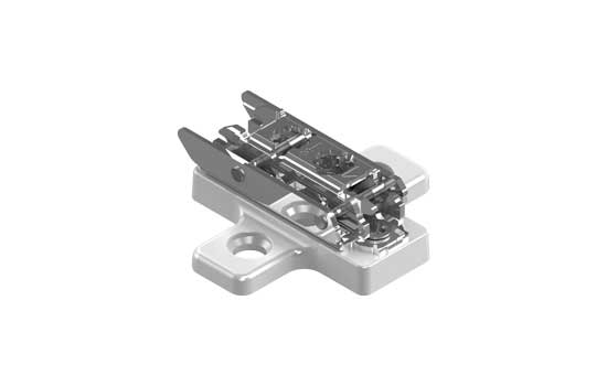 B173H9130.06 - 9mm Screw-on Cam Adjustable Wing Baseplate for Cliptop Hinges