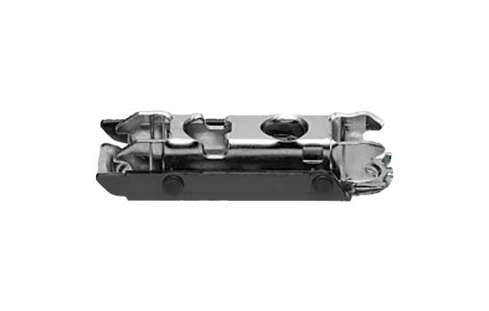 B175H3100BK - 0mm Onyx Black Screw-on Cam Adjustable In Line Baseplate for Cliptop Hinges