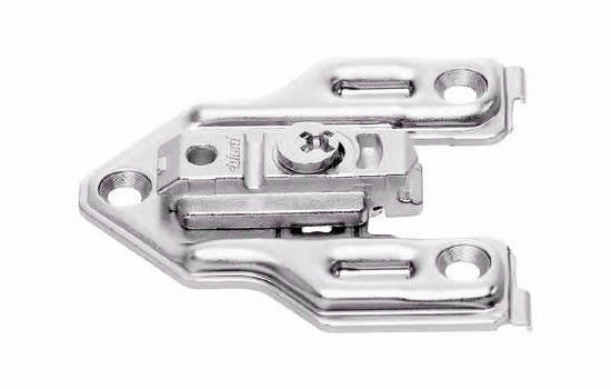 B175H6040 - 4.5mm Screw-on Cam Adjustable Face Frame Baseplate for Cliptop Hinges