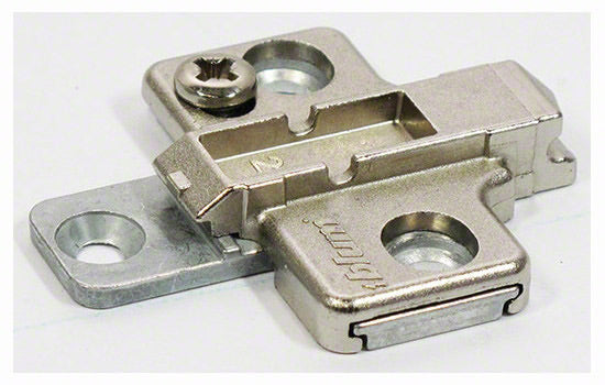 B175H9100 - 0mm Screw-on Wing Baseplate for Cliptop Hinges