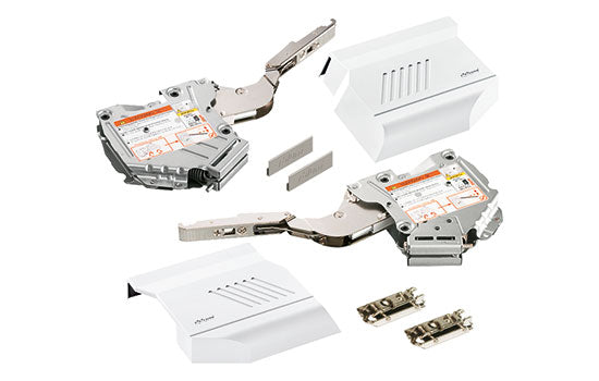 B20K2C-SW *KIT* - Aventos HK-S Lift Mechanism Power Factor 40-85 Silk White w/ Mounting Plates