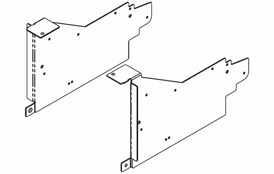 B20L6001 - Aventos HL Series Bracket for Corner Garage Applications