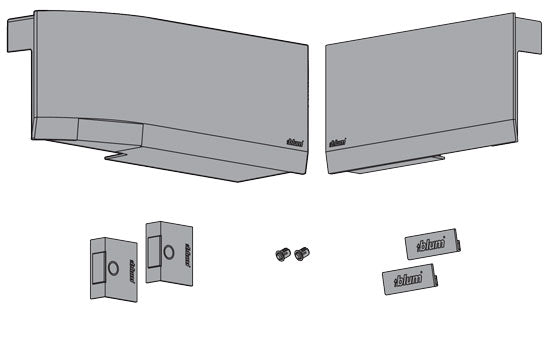 B23K8000TG - Dark Gray Aventos HK-Top Series Cover Set for Servodrive Applications with Switches