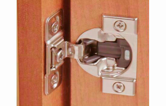 B38B358BF22 - 107 Degree 1-3/8" Overlay Blumotion Soft-closing Doweled Compact Hinge