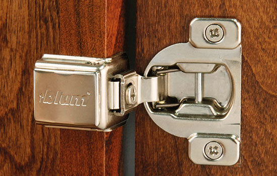B38C358C.20 - 107 Degree 1-1/4" Overlay Self-closing Doweled Compact Hinge