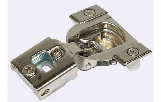 B38N358CE08 - 105 Degree 1/2" Overlay Self-closing Doweled Compact Hinge