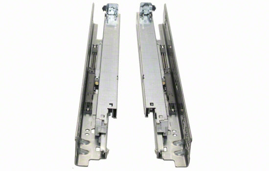 B563H3050B - 12" Soft-close Full Extension Zinc Tandem Drawer Slide - 100 Lbs Weight Rating
