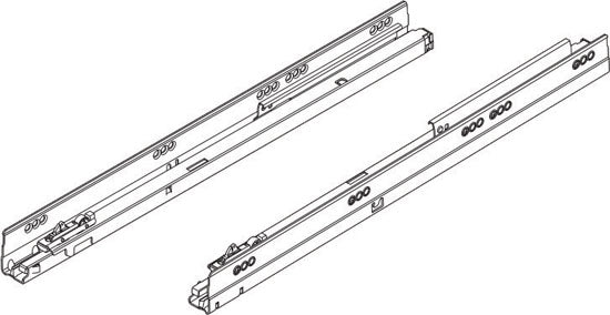 B576.5001B - 20" Tandembox Series Zinc Cabinet Profile - 150 lb Weight Rating