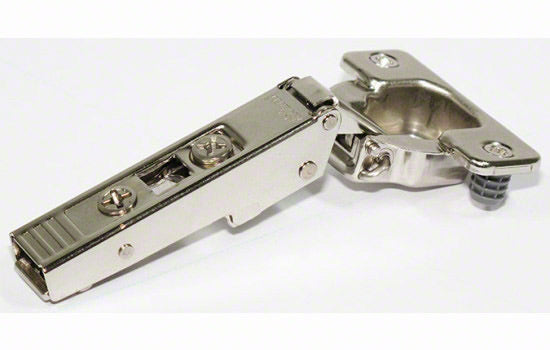 B71T558 - 120 Degree Self-closing Doweled Overlay Hinge