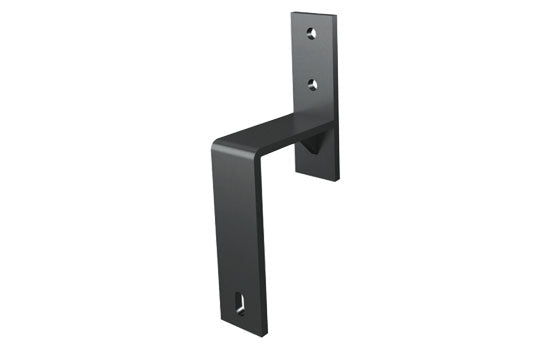 BARN-BYPASS-BK - Matte Black Bypass Door Bracket for Flat Rail Barn Door Track