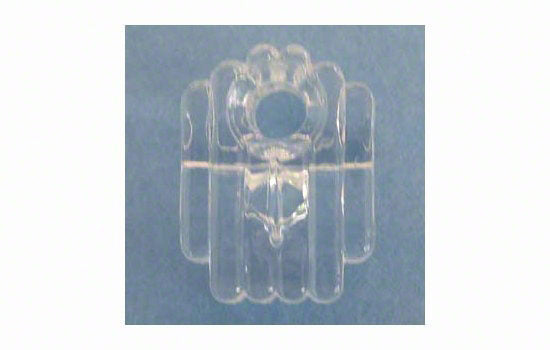 BB1859 - 1/4" Clear Plastic Mirror Clip - 100ea per Bag