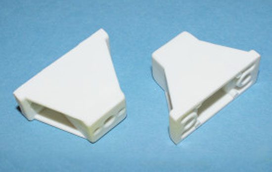 BB3604WH52 - 1-1/4" White Nylon Drawer Slide Spacer - 50ea per Box