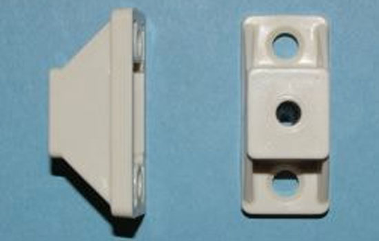 BB3682WH52 - 3/4" White Nylon Drawer Slide Spacer - 50ea per Box