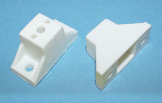 BB3696WH52 - 1" White Nylon Drawer Slide Spacer - 50ea per Box