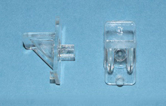 BB3811C62 - 5mm Pin Clear Angle Shelf Pin
