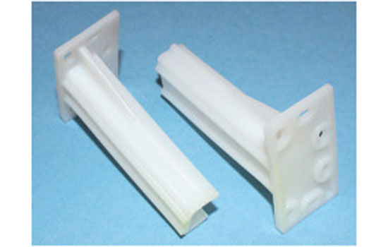 BB662SCL-52 - 3" White Nylon Left Hand Self Closing Rear Socket for MCES Series Slides -  500 per Box