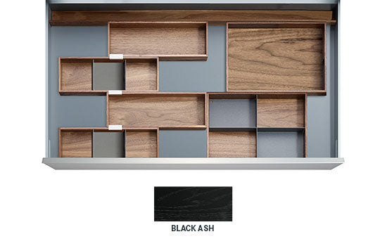 BOGOTA-BLK *KIT* - 24" Black Ash Bogota Drawer Insert Kit for Drawer Widths 27-1/2" to 30"