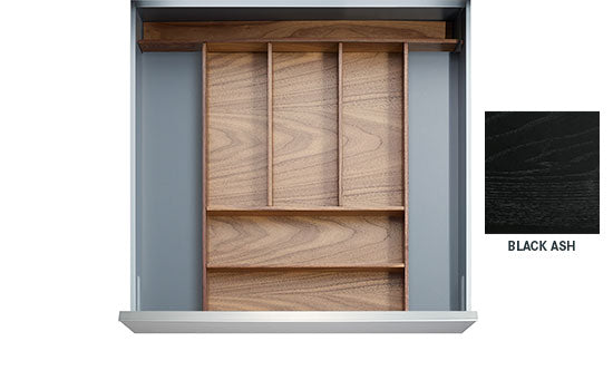 BOSTON-BLK *KIT* - 12" Black Ash Boston Drawer Insert Kit for Drawer Widths 15-1/2" to 18"