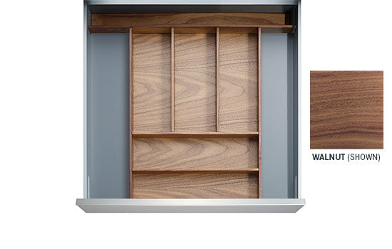 BOSTON-WAL *KIT* - 12" Walnut Boston Drawer Insert Kit for Drawer Widths 15-1/2" to 18"