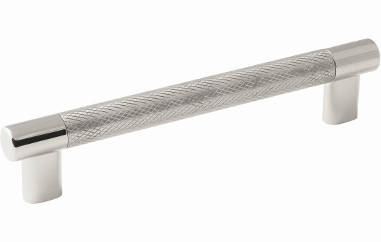 BP36559PNSS - 160mm Center to Center 7-3/16" Length Polished Nickel/Stainless Steel Esquire Collection Pull