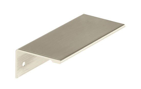 BP36573G10 - 3" Center to Center 3-13/16"L Satin Nickel Edge Pull