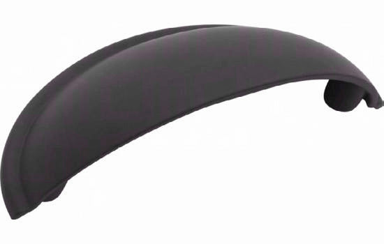 BP53019FB - 2-1/2" Center to Center Flat Black Cup Pull