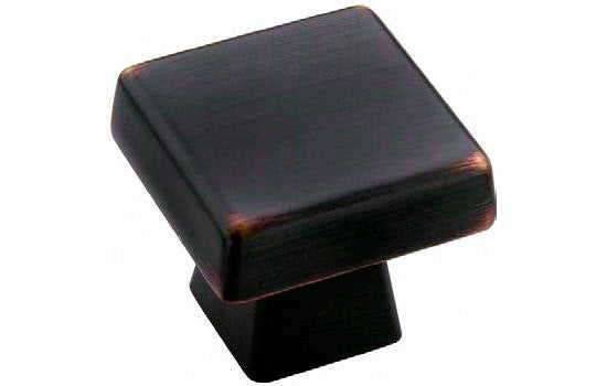 BP55271ORB - 1-1/16" Diameter Oil-rubbed Bronze Blackrock Square Knob